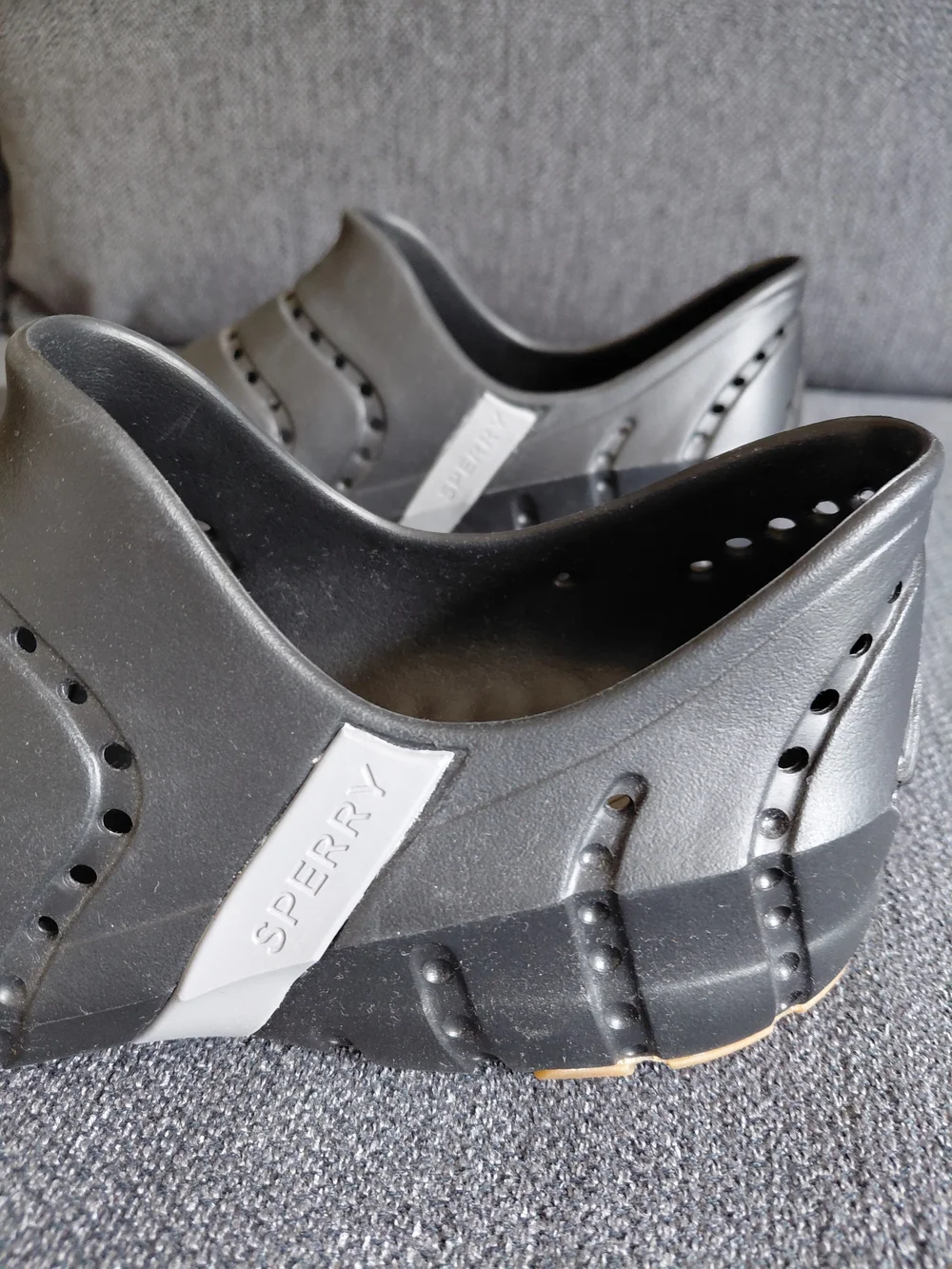Sperry Black Men's/Women's Slip-On Ventilated Sturdy Water Shoes